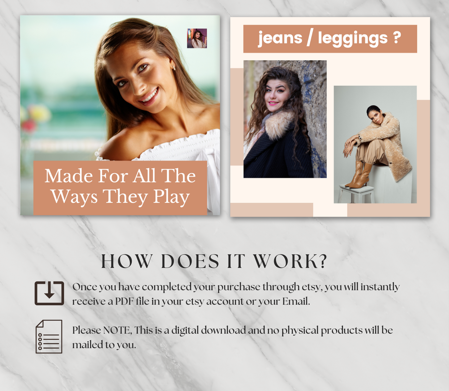 Fashion Social Media Post Canva Templates | Stylish & Editable Instagram Marketing Kit | Boutique & Clothing Brand Content