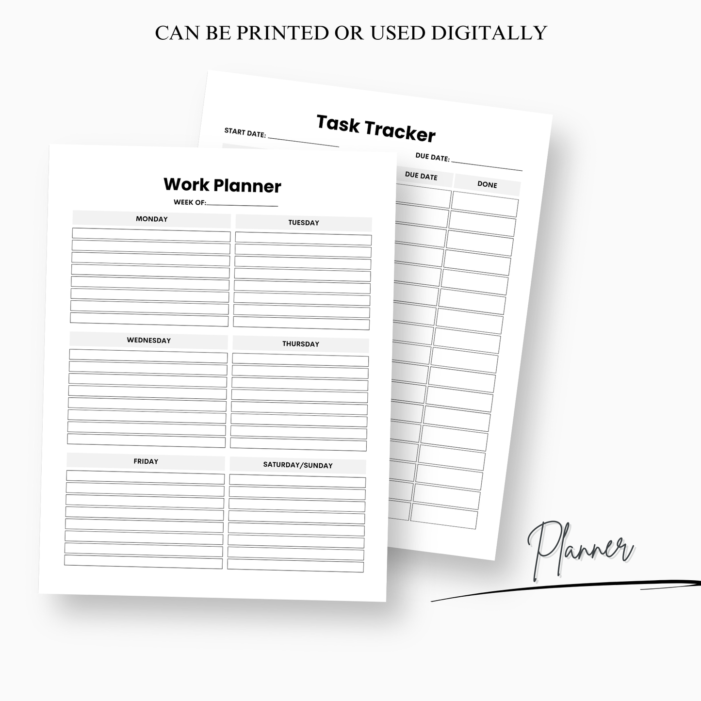 Work From Home Planner, Daily Organizer Notebook, WFH Schedule Tracker, Productivity Journal, Remote Worker Gift, Remote Work Task Journal