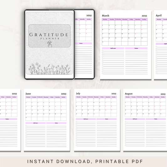 Gratitude Journal with Inspirational Quotes, Daily Journaling Notebook, Thankful Diary, Mindfulness Gift, Self Care Journal, Writing Gift