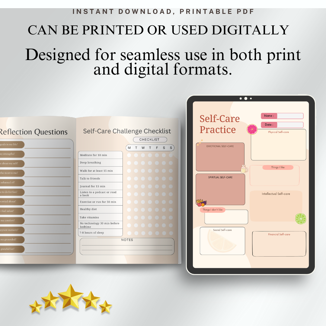 Mental Health Journal, Self-Care Planner, Wellness Notebook, Positive Affirmations, Therapy Diary, Mindfulness Gift, Gratitude Journal.