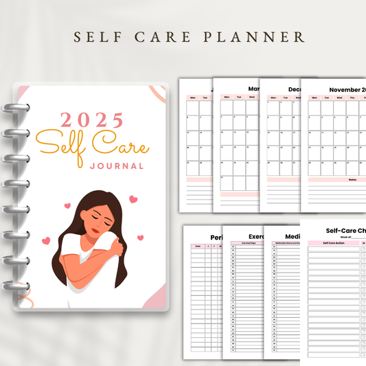 Self Care Journal, Guided Journal, Wellness Planner, Mindfulness Notebook, Mental Health Tracker, Gratitude Diary, Daily Reflection Notebook.