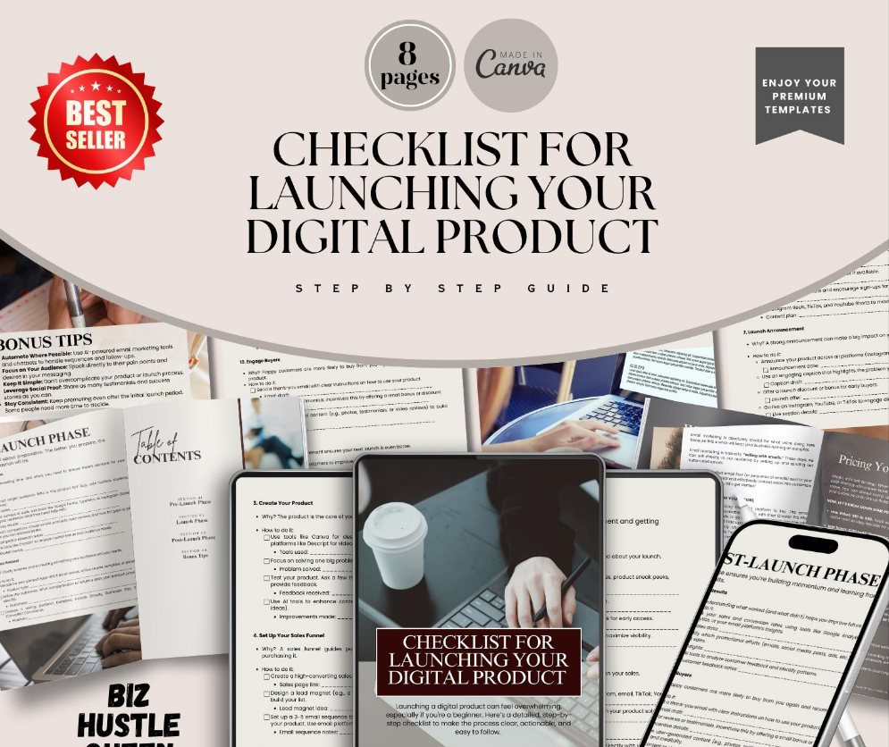 Digital Product Launch Checklist – Step-by-Step Guide to a Profitable Launch