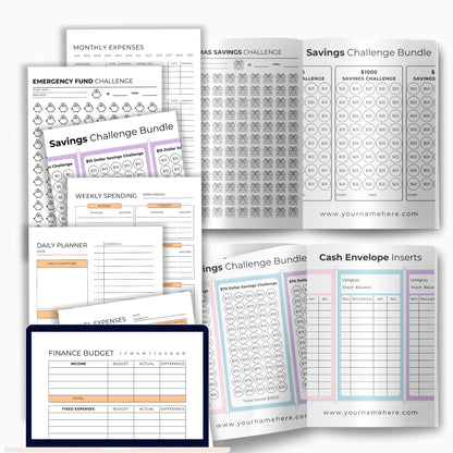 Budgeting & Finance PLR Bundle Templates for Saving, Tracking & Planning